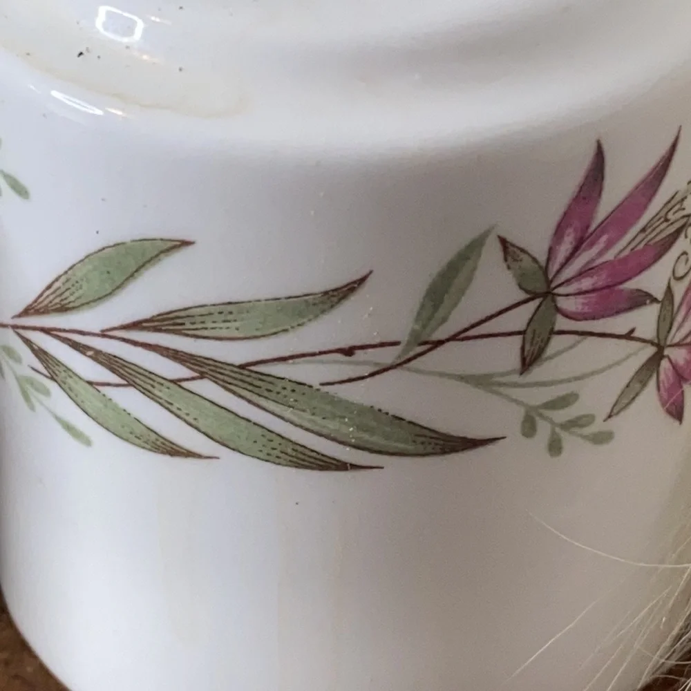 Wedgewood Hotelware White/Pink Flowers Salt And Pepper Shakers